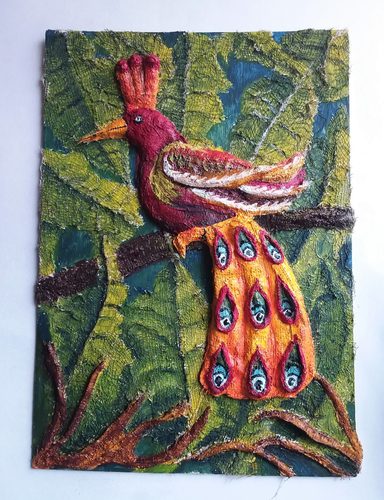 Chris B, Tropical bird collage.